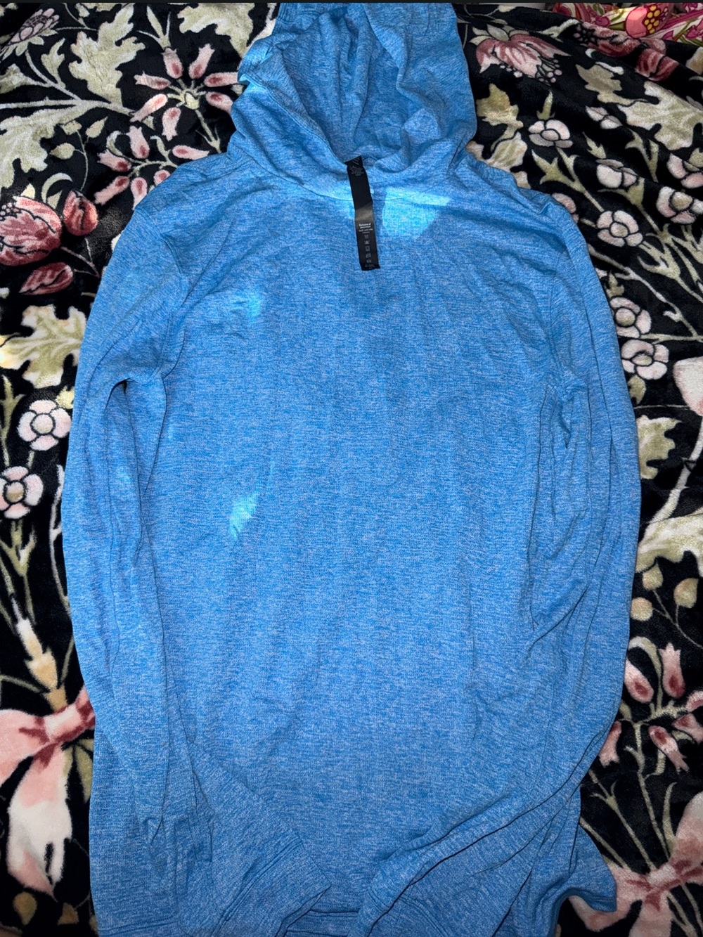 lululemon athletica Men's Heathered Blue Lightweight Hoodie
